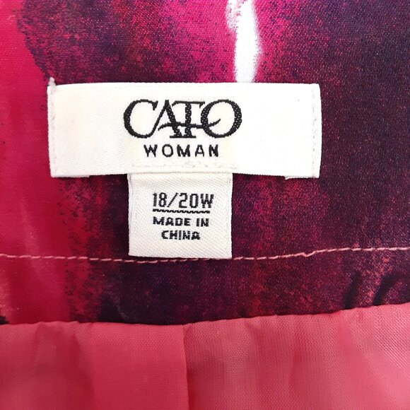 Cato Womans Jacket Size 18-20 (2X) 3/4 Sleeve Lined Hook Art to Wear Easy Care - Picture 9 of 9
